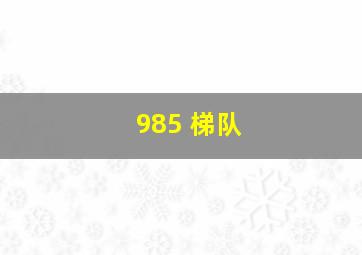 985 梯队